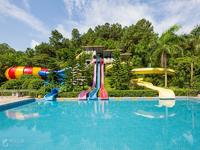 Adult Exciting Fiberglass High Speed Water Slide Customized For Water Park Equipment