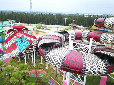 Cobra Water Slide Theme Park Commercial Fiberglass Water Slides