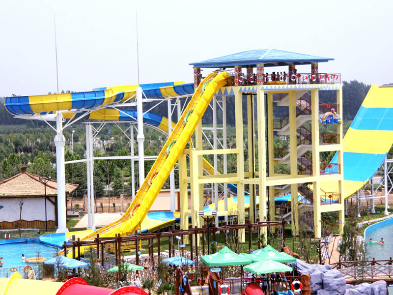 Wenwen Super Boomerang Water Slide Outdoor Water Slide For Swimming Pool Equipment Boomerang water slide image2