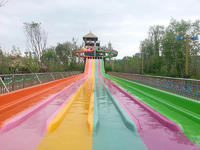 Competition Racing FRP slides High-speed Racing Fiberglass Water Slides Large Indoor Outdoor Commercial Water Park