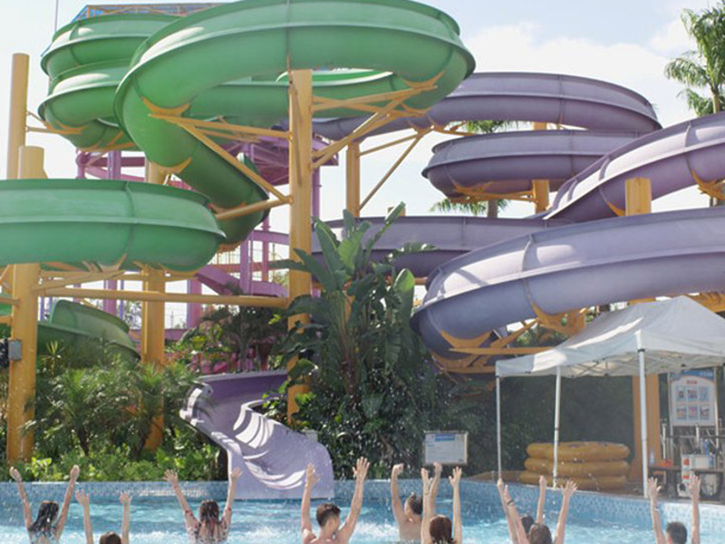 Wenwen Outdoor Aqua Park Spiral Water Slide For Swimming Pool Adult Fiberglass Water Slide Spiral water slide image4