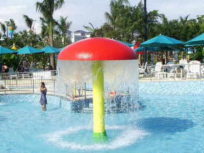 Children Mushroom Flowing Water Playground Water Park Fun Equipment