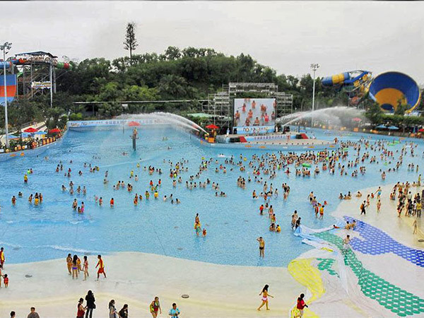 Wenwen Artificial Wave Pool Outdoor Water Park Wave Machine Durable Air Blowing Surf Wave For Hotel Beach Pneumatic Waving Pool image1
